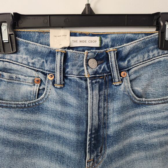 American Eagle AE77 The Wide Crop Jeans Blue Size 24 NWT - Picture 11 of 16